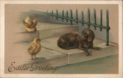 Easter Greetings Postcard