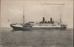 Le Paquebot Transatlantique Espagne Postcard