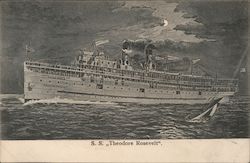 S.S. Theodore Roosevelt Steamers Postcard Postcard Postcard