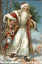 A Merry Christmas Santa Claus Postcard Postcard Postcard