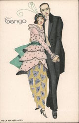 "TANGO" by Mela Koehler-wien Artist Signed Postcard Postcard Postcard