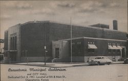 Osawatomie Municipal Auditorium and City Hall Postcard