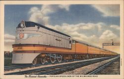 The Midwest Hiawatha - Popular Speedliner of the Milwaukee Road Postcard