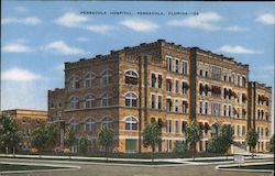 Pensacola Hospital Postcard