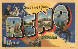 Greetings from Reno, Nevada Postcard