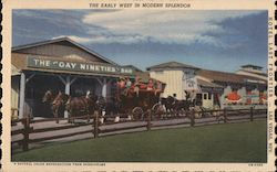 The Early West in Modern Splendor Postcard