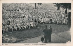 USO Show at Outdoor Theatre Postcard