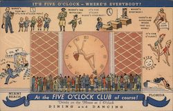 Five O'Clock Club Miami Beach, FL Postcard Postcard Postcard