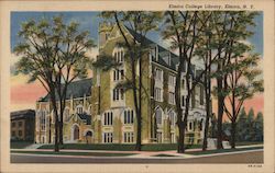 Elmira College Library New York Postcard Postcard Postcard