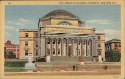 The Library of Columbia University New York, NY Postcard Postcard Postcard