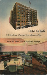 Hotel La Salle Milwaukee, WI Postcard Postcard Postcard