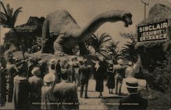 Sinclair Dinosaur Exhibit at the Century of Progress Exposition Chicago, IL 1933 Chicago World Fair Postcard Postcard Postcard