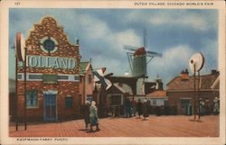 Dutch Village, Chicago World's Fair Illinois Postcard Postcard Postcard