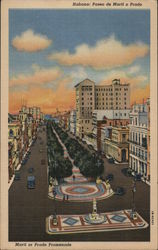 Paseo de Marti o Prado Postcard