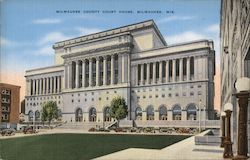 Milwaukee County Courthouse Wisconsin Postcard Postcard Postcard