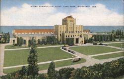 Water Purification Plant, Lake Park Milwaukee, WI Postcard Postcard Postcard