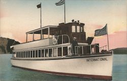 Launch "International", Waterton Lake Postcard