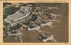 Dallas Municipal Airport Love Field Postcard