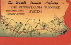 The World's Greatest Highway - The Pennsylvania Turnpike System Postcard