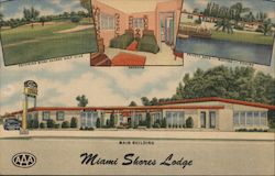 Miami Shores Lodge Florida Postcard Postcard Postcard