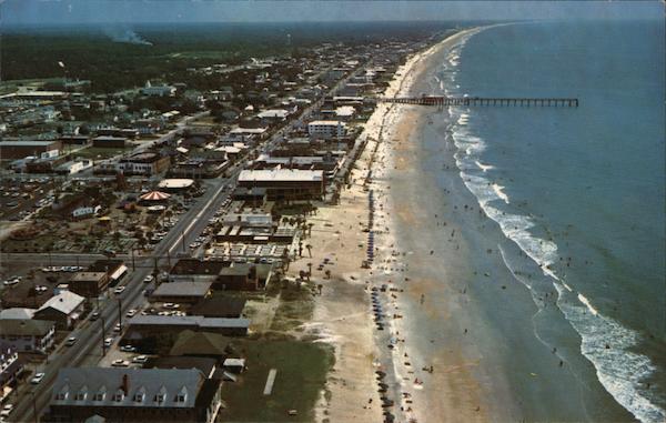 Aerial View of Myrtle Beach Looking North South Carolina Postcard