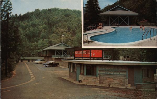 Skyland Motel Gatlinburg Tn Postcard 8831