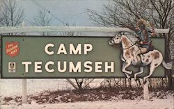 Entrance to Camp Tecumseh, Salvation Army Pittstown, NJ Postcard Postcard Postcard