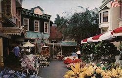 Flower Mart, The Magic Kingdom, Disneyland California Amusement Parks Postcard Postcard Postcard