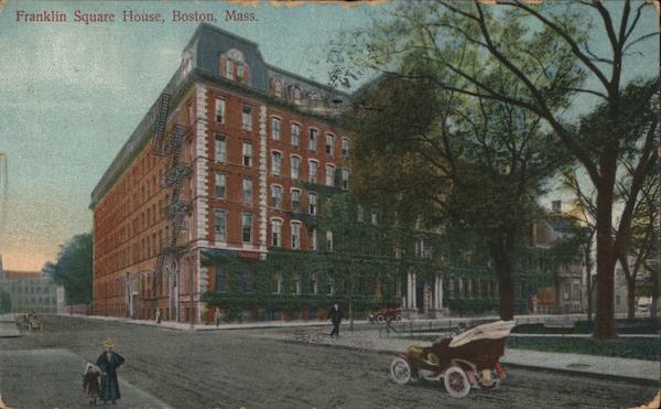 Franklin Square Boston Ma Postcard