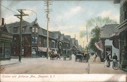 Casino and Bellevue Avenue Postcard