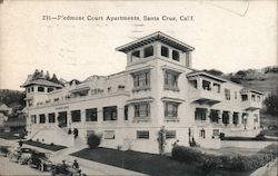 Piedmont Court Apartments Santa Cruz, CA Postcard Postcard Postcard