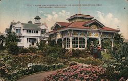 Kiosk and Residence of Paul De Longpre near Los Angeles Postcard