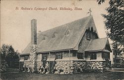 St. Andrew's Episcopal Church Wellesley, MA Postcard Postcard Postcard