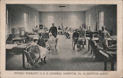 Physio Therapy, U.S.A. General Hospital, No. 10 Boston, MA Postcard Postcard Postcard