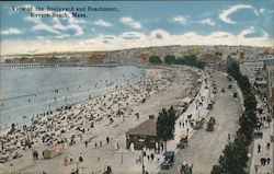 View of the Boulevard and Beachmont Postcard