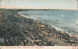 Boulevard and Beach Scene Postcard