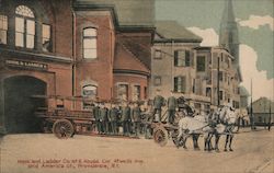 Hook and Ladder Co. No 6 House Cor. Atwells Ave. and America St. Postcard