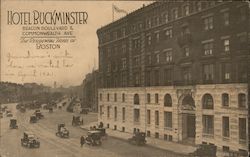 Hotel Buckminster, Beacon Boulevard & Commonwealth Avenue Boston, MA Postcard Postcard Postcard