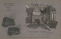 Hotel Martin, Hotel Medford, Cozy Corner - Lounge Milwaukee, WI Postcard Postcard Postcard