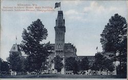 National Soldiers' Home, Main Building Milwaukee, WI Postcard Postcard Postcard