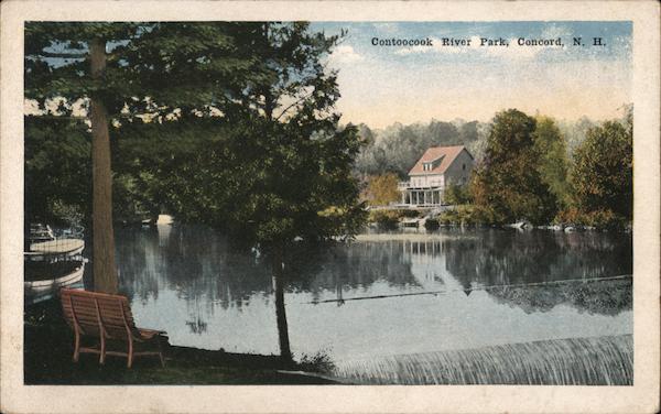 Contoocook River Park Concord, NH Postcard