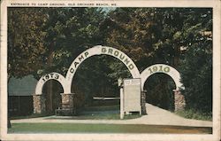 Entrance To Camp Ground Postcard