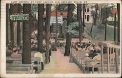 Camp Meeting at Camp Ground Postcard