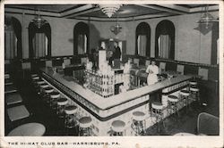 The Hi-Hat Club Bar Postcard