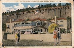 Beach Home of Jesse Lasky Postcard