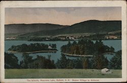 The Islands, Mascoma Lake, Shaker Village In Distance Postcard