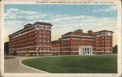 The Edwin F. Brown Hospital, Soldiers' and Sailers' Home Postcard