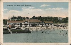 McKinley Park Bath House Postcard