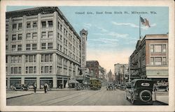 Grand Avenue, East from Sixth Street Postcard