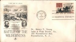 Civil War Centennial - 1864-1964 - Battle of the Wilderness First Day Covers First Day Cover First Day Cover First Day Cover